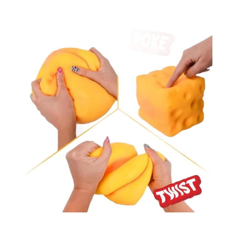 Cheese Block Squishy Toy