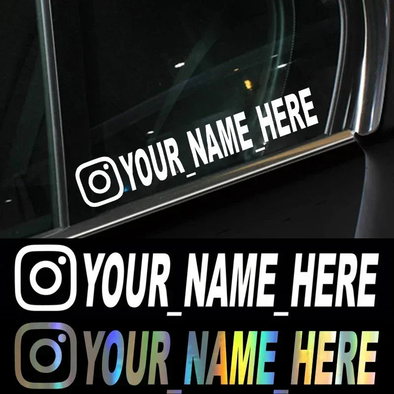 Custom Instagram Username Stickers