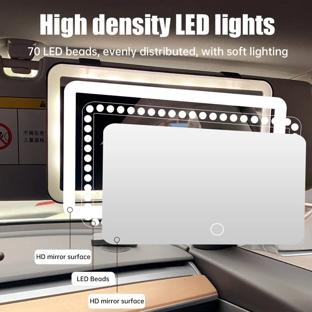 LED Car Sun Visor Vanity Mirror