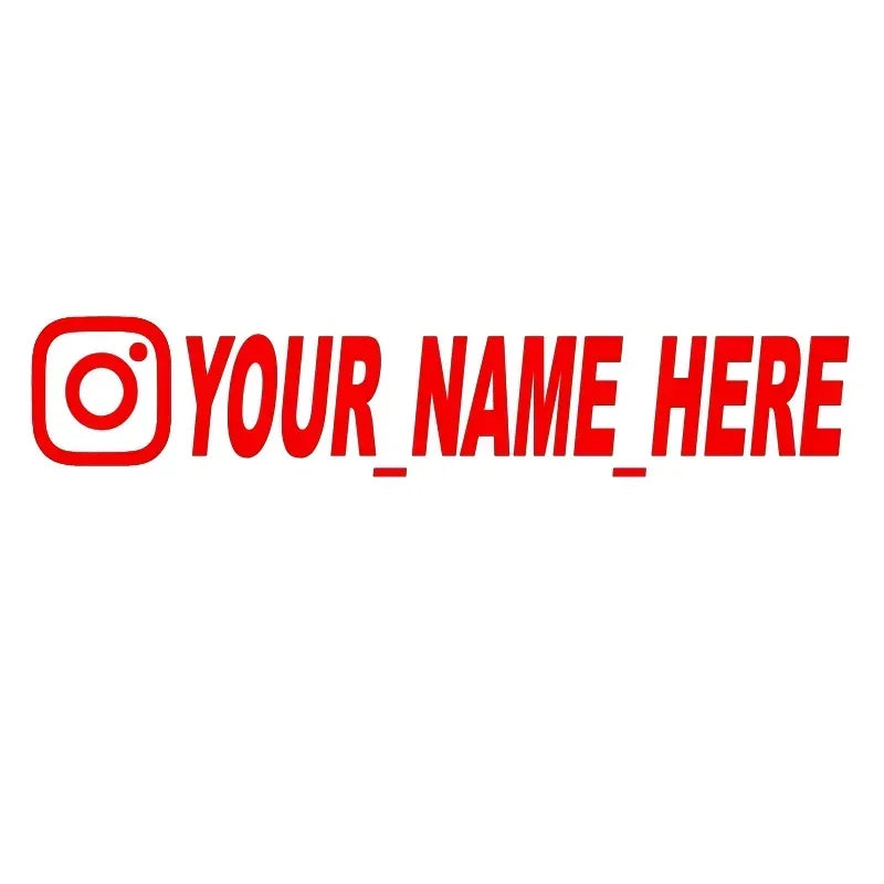 Custom Instagram Username Stickers