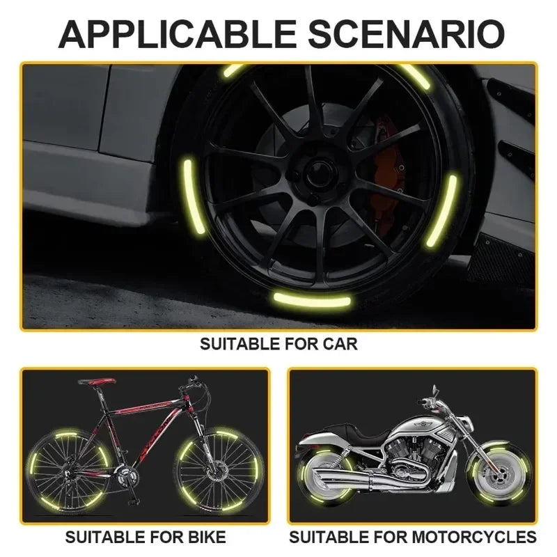 Vibrant Wheel Reflective Strips