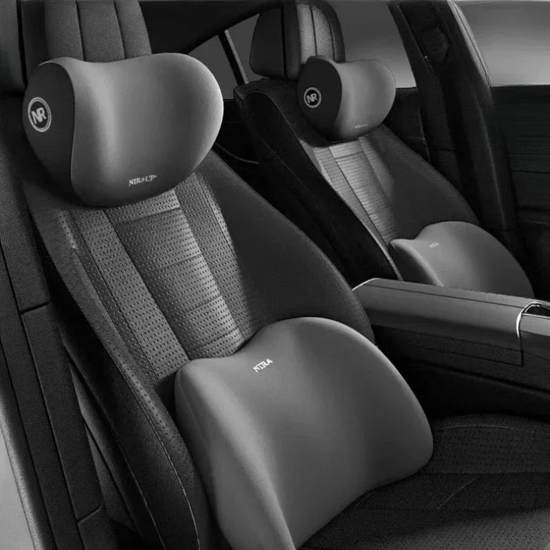 Car Headrest & Lumbar Support Cushion