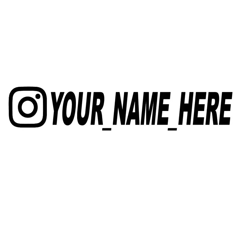 Custom Instagram Username Stickers
