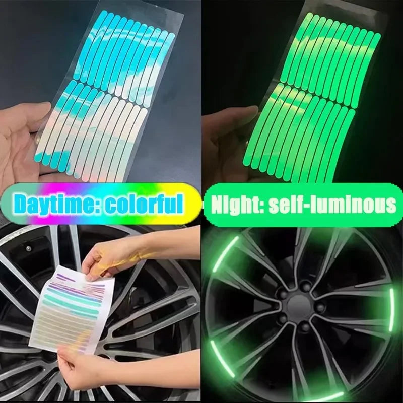 Vibrant Wheel Reflective Strips