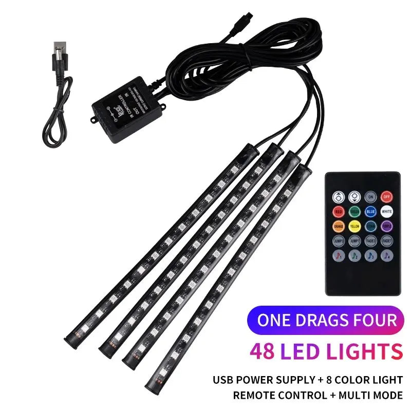 Car LED Strip Lights Kit