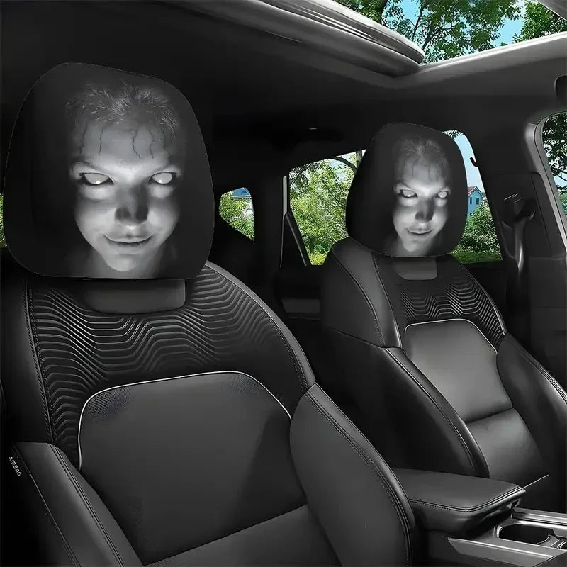 Scary Halloween Car Headrest Covers